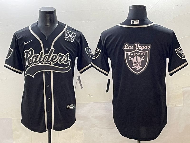 Men 2025 Oakland Raiders Blank Black Joint Name Nike Limited NFL Jersey style 30->oakland raiders->NFL Jersey